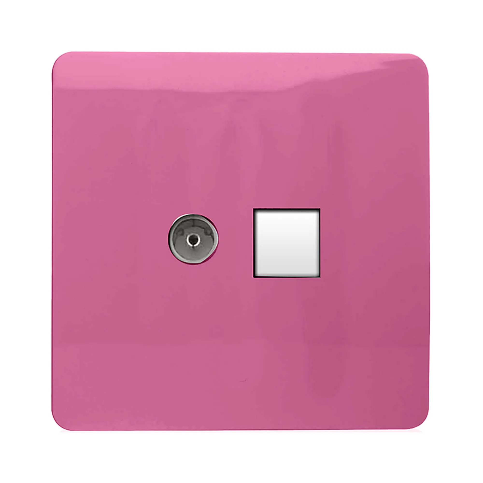 ART-TLP+TVPK  TV Co-Axial & Telephone Pink
